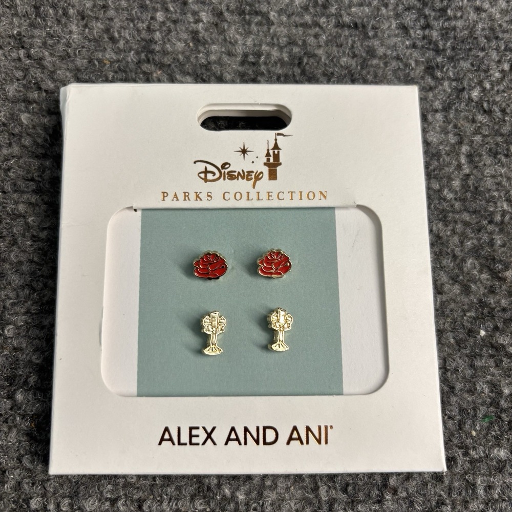 Alex and Ani Disney Princess Belle Earrings Beauty And The Beast Disneyana